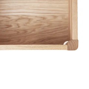 A Line storage bench 90 cm - White oak - Form & Refine
