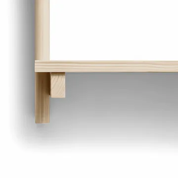 Beam wall shelf 3 shelves - Pinewood - Form & Refine