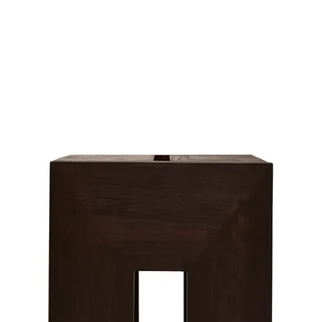 Monolith side table - Dark brown ash, 29x29x36 cm - Form & Refine
