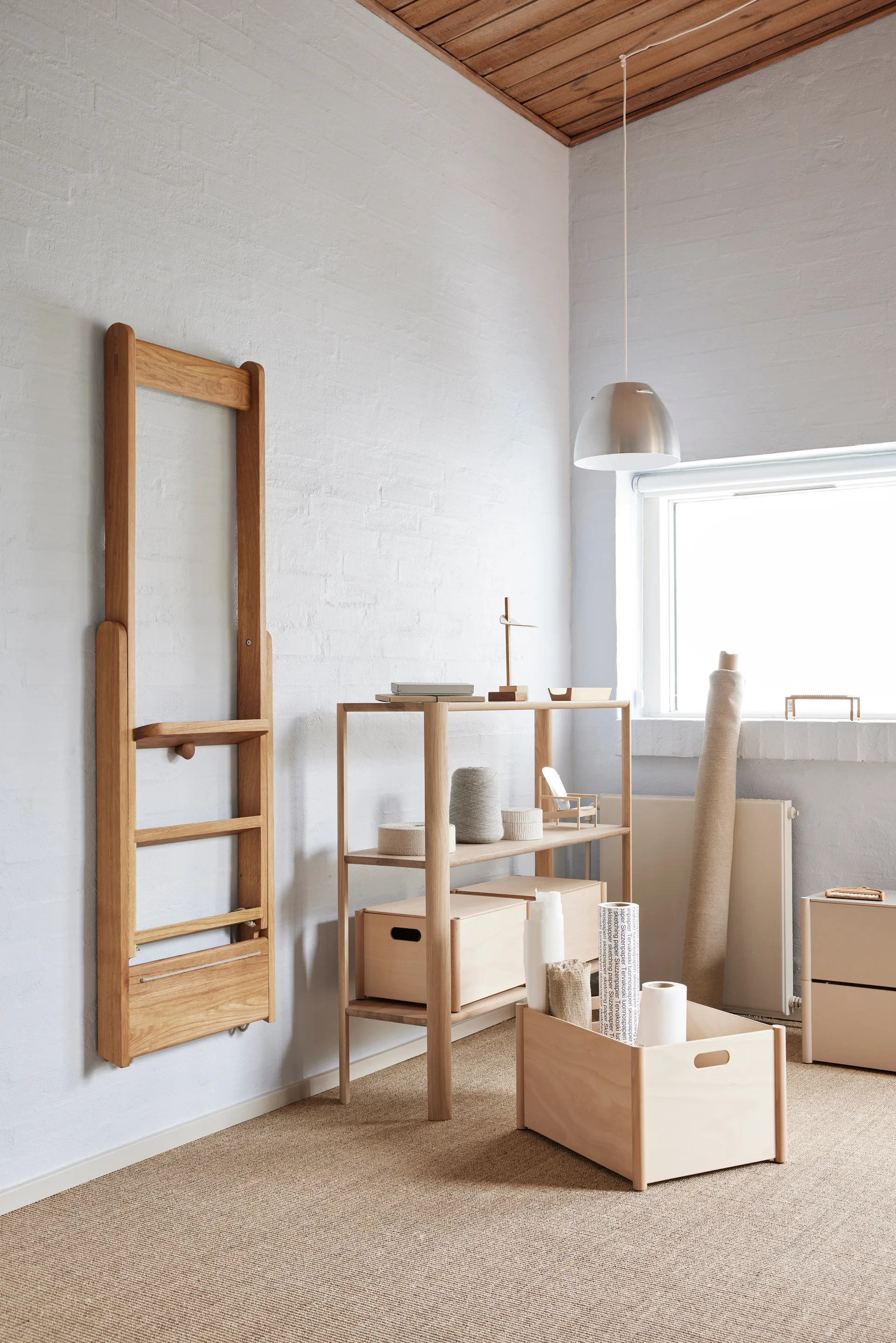 Pillar lock for storage box M, Beech Form & Refine