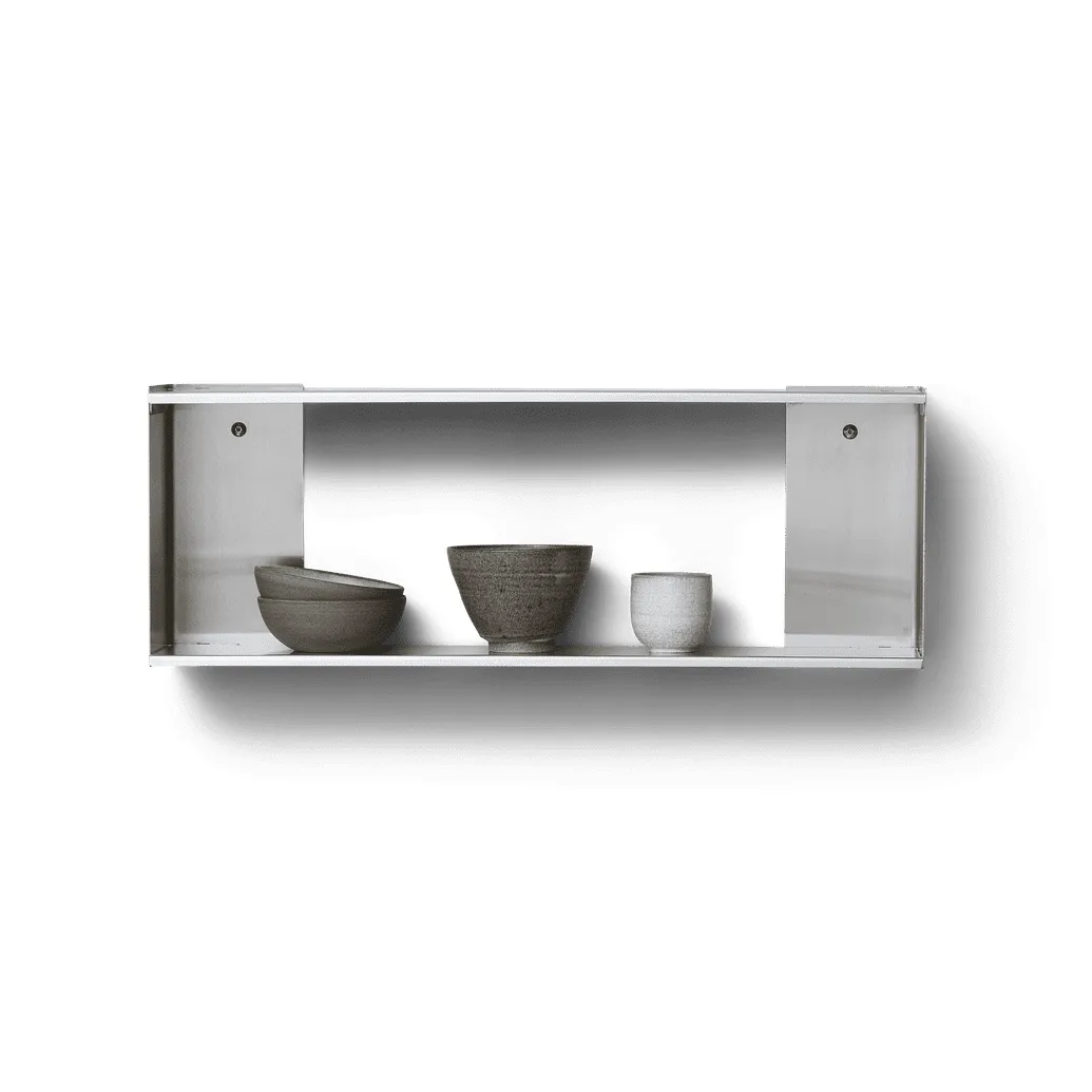 Taper storage shelf 70x25 cm, Stainless steel Form & Refine
