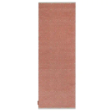 Diamond rug 70x200 cm - Burnt orange - Formgatan