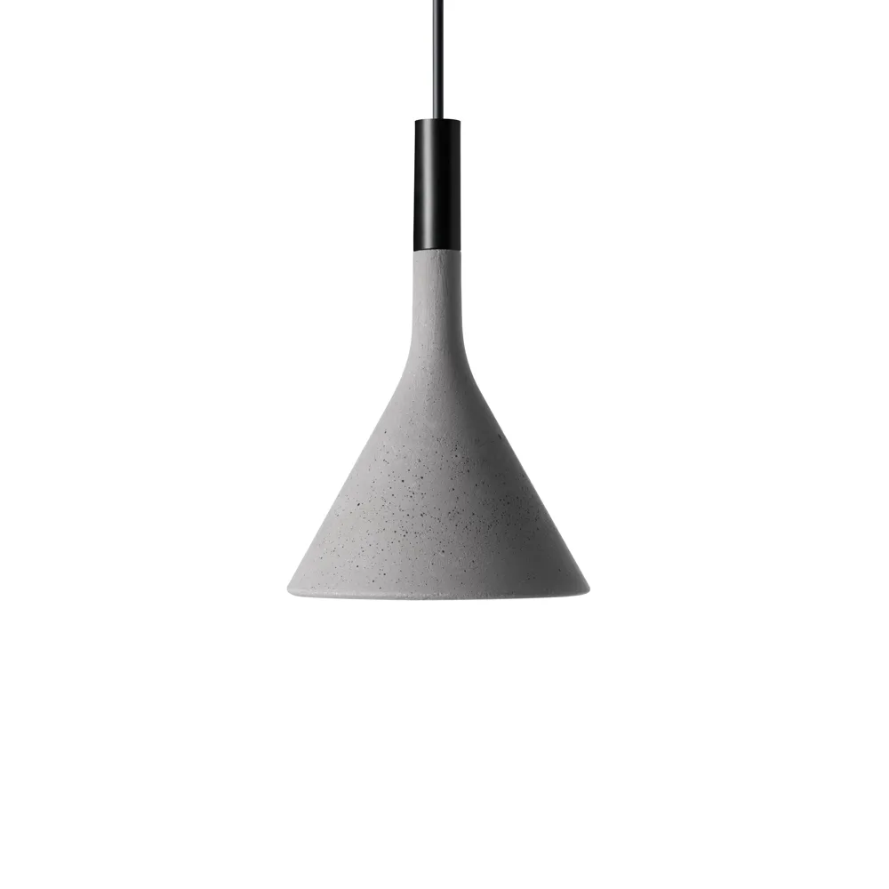 Aplomb mini pendant, Grey, grigio concrete Foscarini