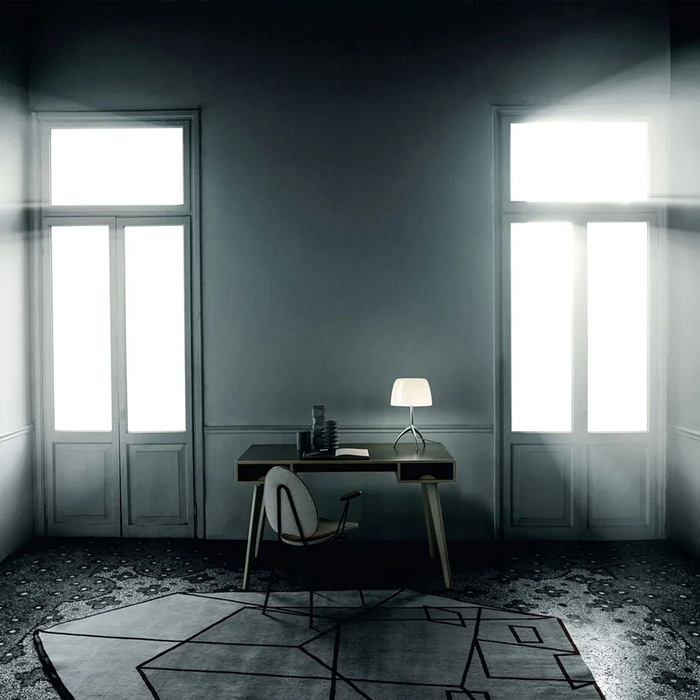 Lumiere Grande Dimmable table lamp, Warm white, black chrome Foscarini