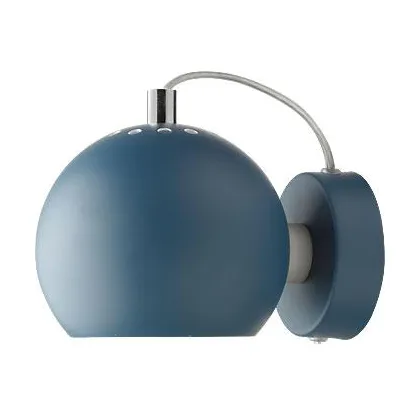 Ball wall lamp Ø12 cm, Blue Frandsen