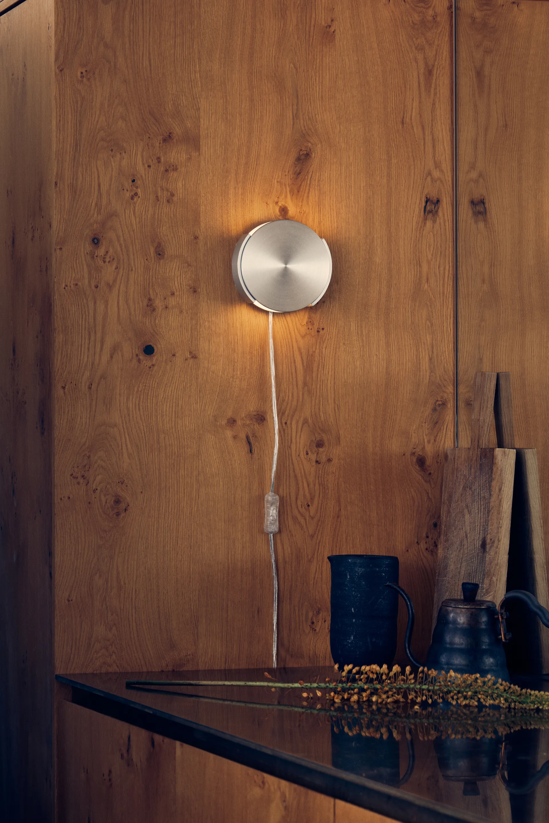Rotate wall lamp, Brushed Aluminium Frandsen