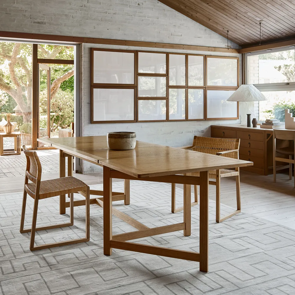 BM61 chair, Braided natural-lacquered oak frame Fredericia Furniture
