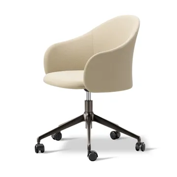 Gomo Armchair armchair swivel base 5-star - Mylla 221-flint - Fredericia Furniture