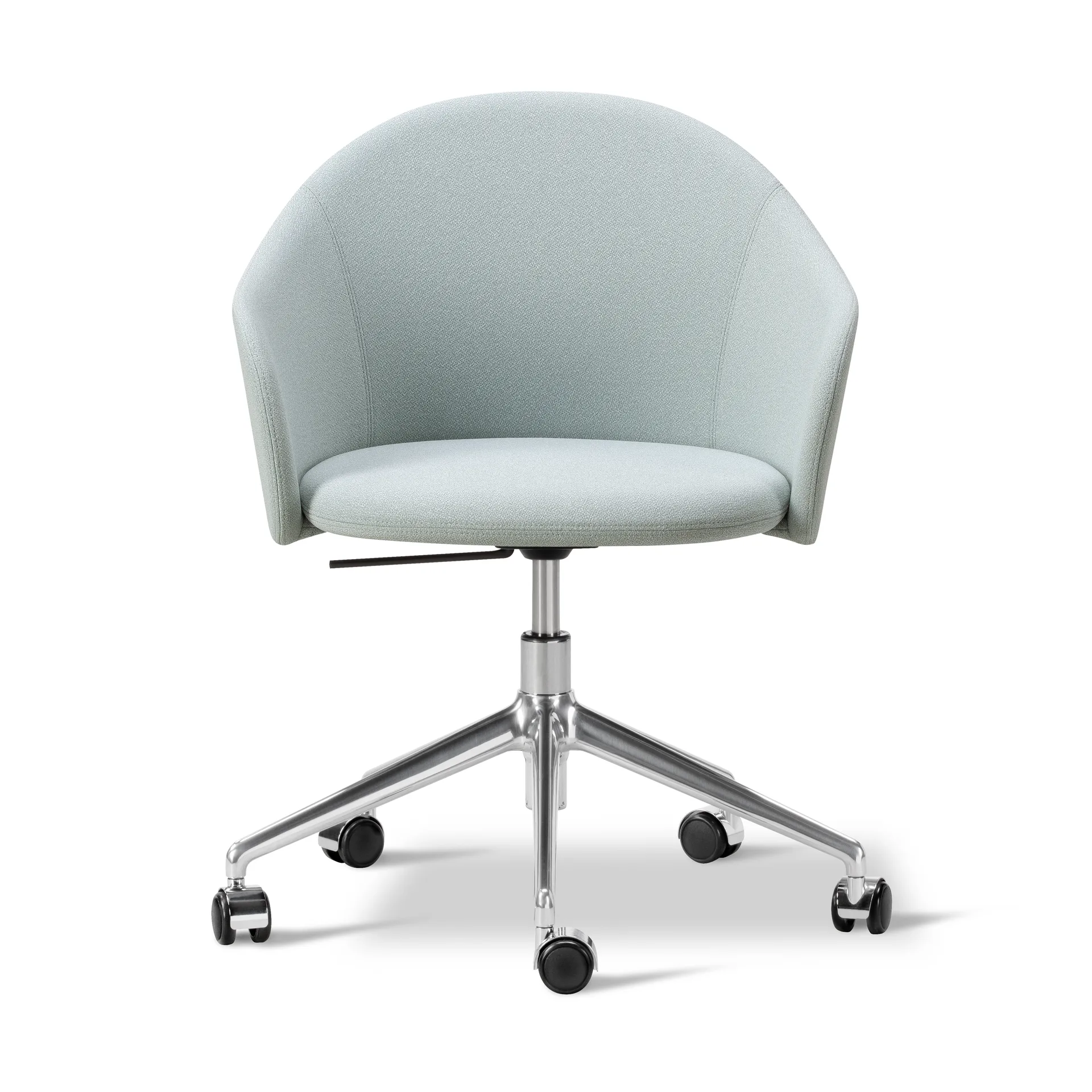 Gomo Armchair armchair swivel base 5-star, Mylla 811-polished aluminium Fredericia Furniture