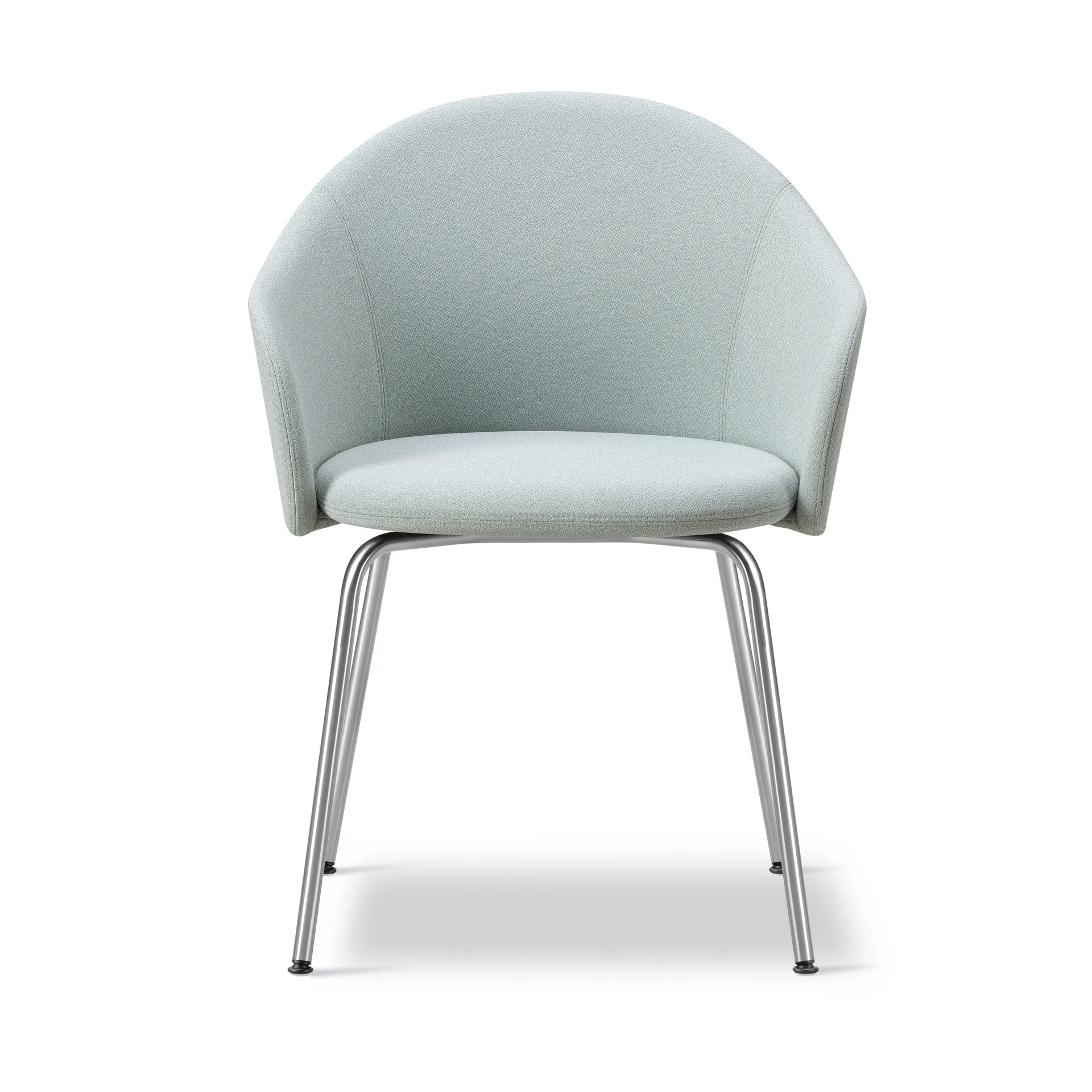 Gomo Armchair armchair tube base, Mylla 811-stainless steel Fredericia Furniture
