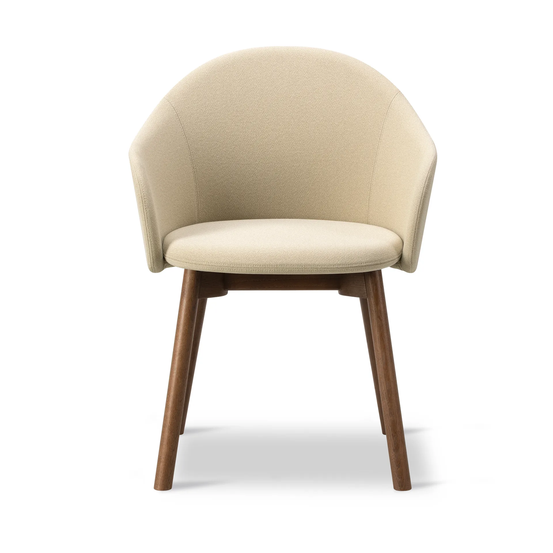 Gomo Armchair armchair wood base, Mylla 221-smoked stained lacquered oak Fredericia Furniture