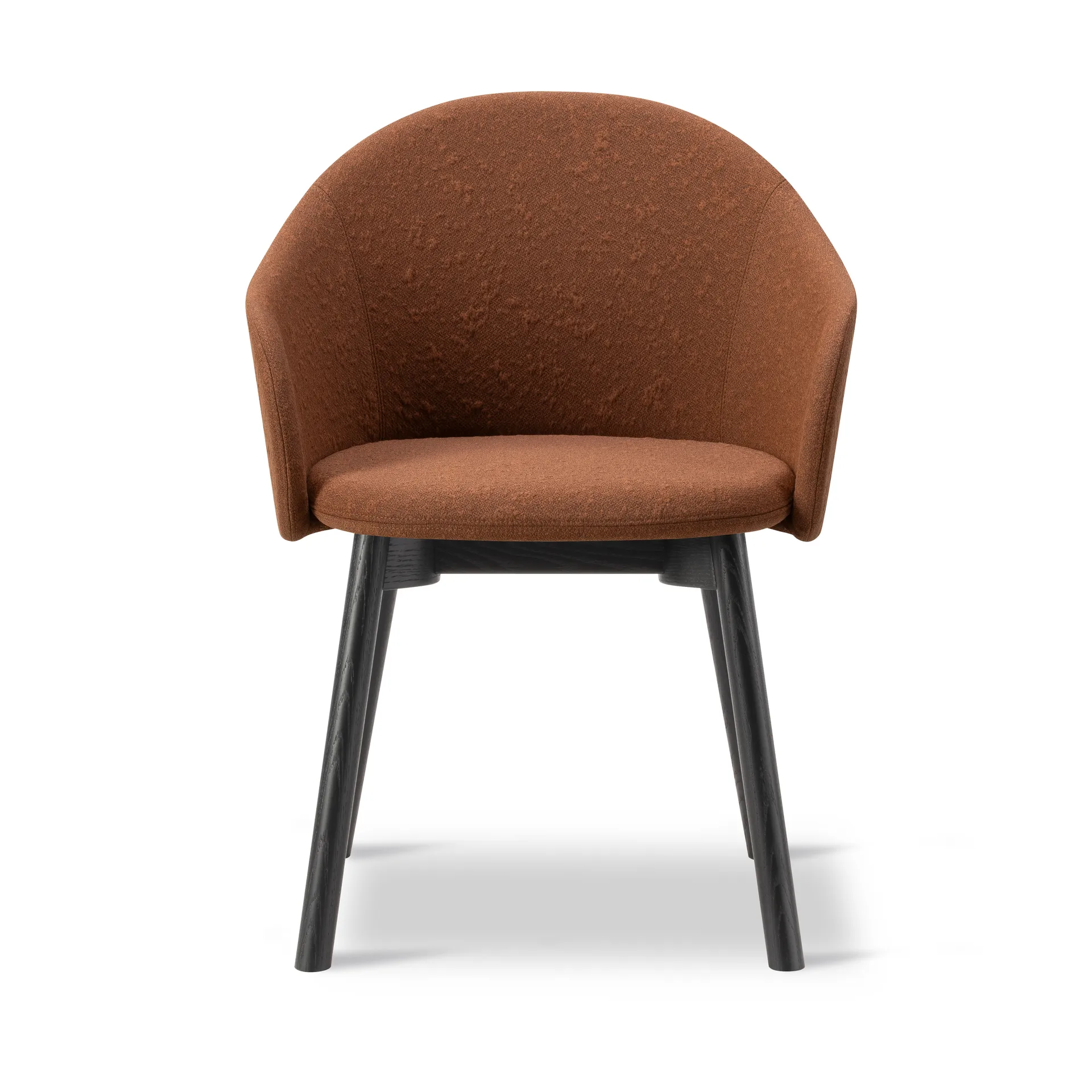 Gomo Armchair armchair wood base, Myr 362 - black lacquered oak Fredericia Furniture