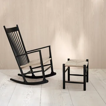 J16 stool - Natural black lacquered oak - Fredericia Furniture