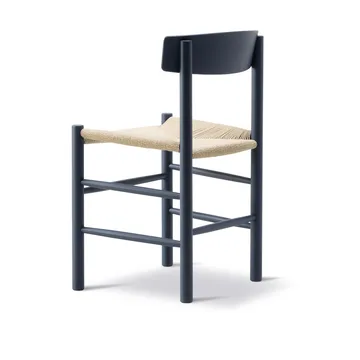 J39 chair - Indigo blue-braided natural - Fredericia Furniture
