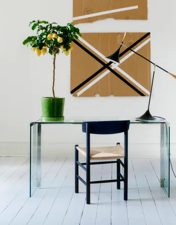 J39 chair - Indigo blue-braided natural - Fredericia Furniture