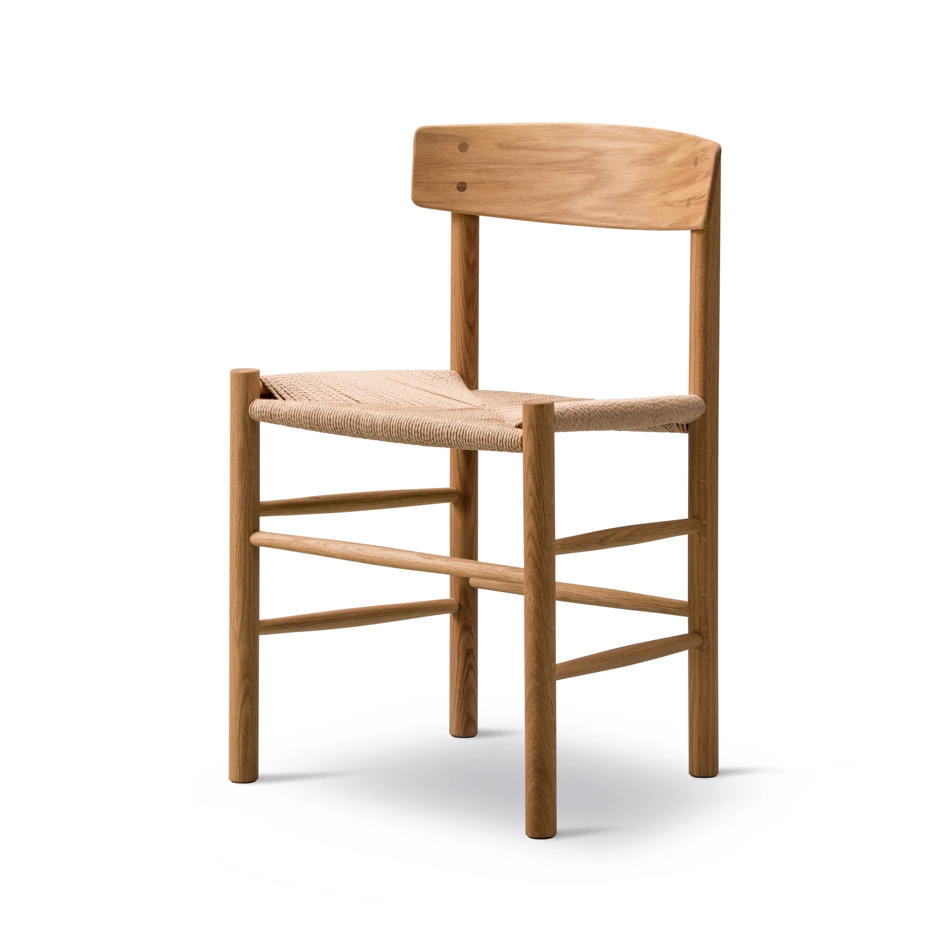 J39 chair, Oiled oak - braided natural Fredericia Furniture