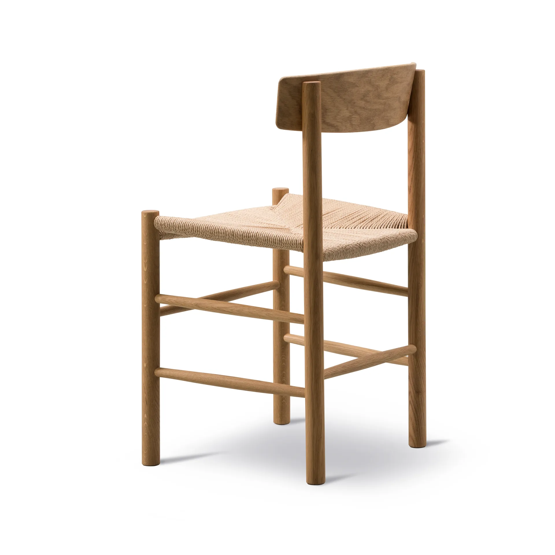 J39 chair, Oiled oak–woven natural, 6-pack Fredericia Furniture