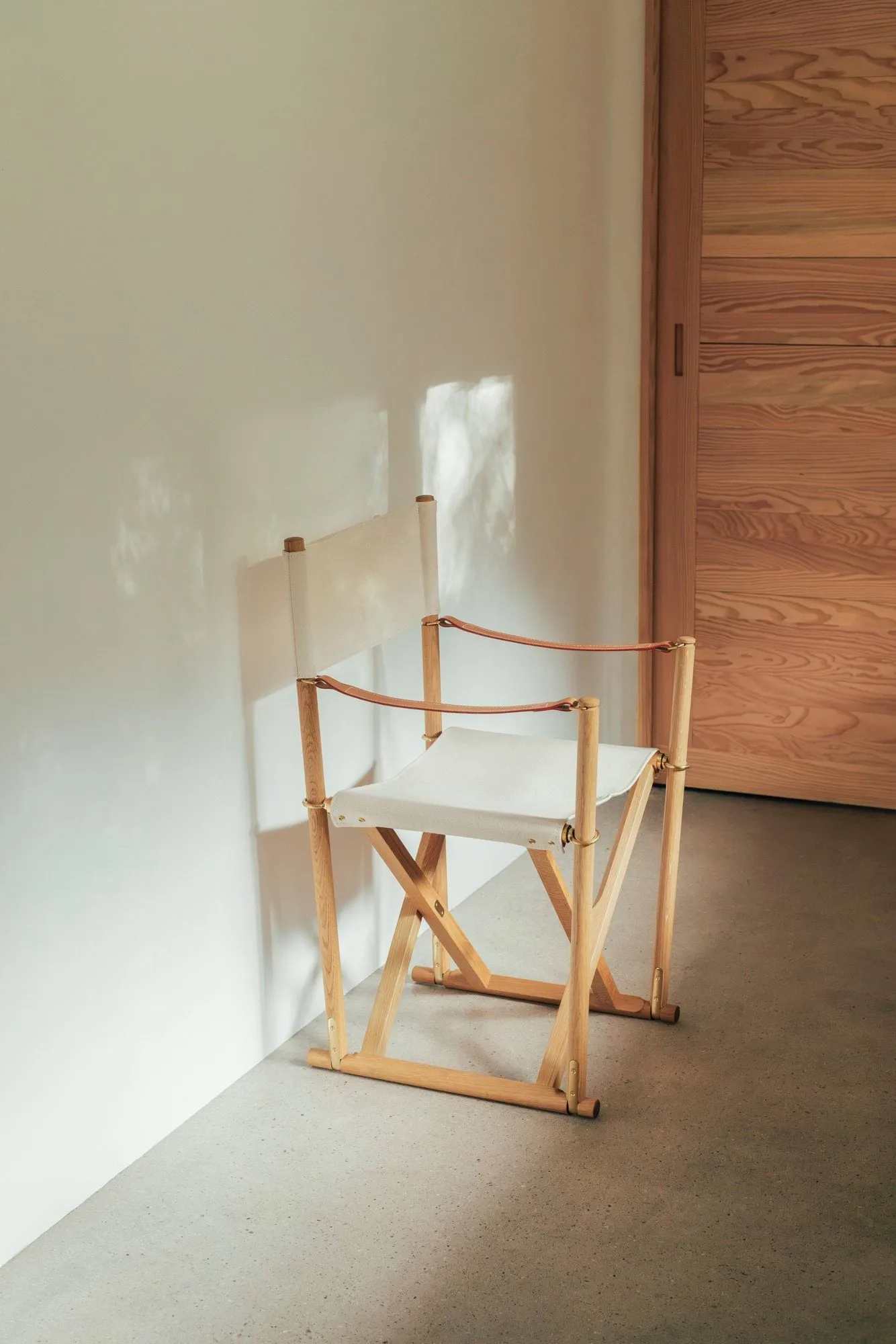 MK16 Folding Chair chair, Off white-lightly oiled oak Fredericia Furniture