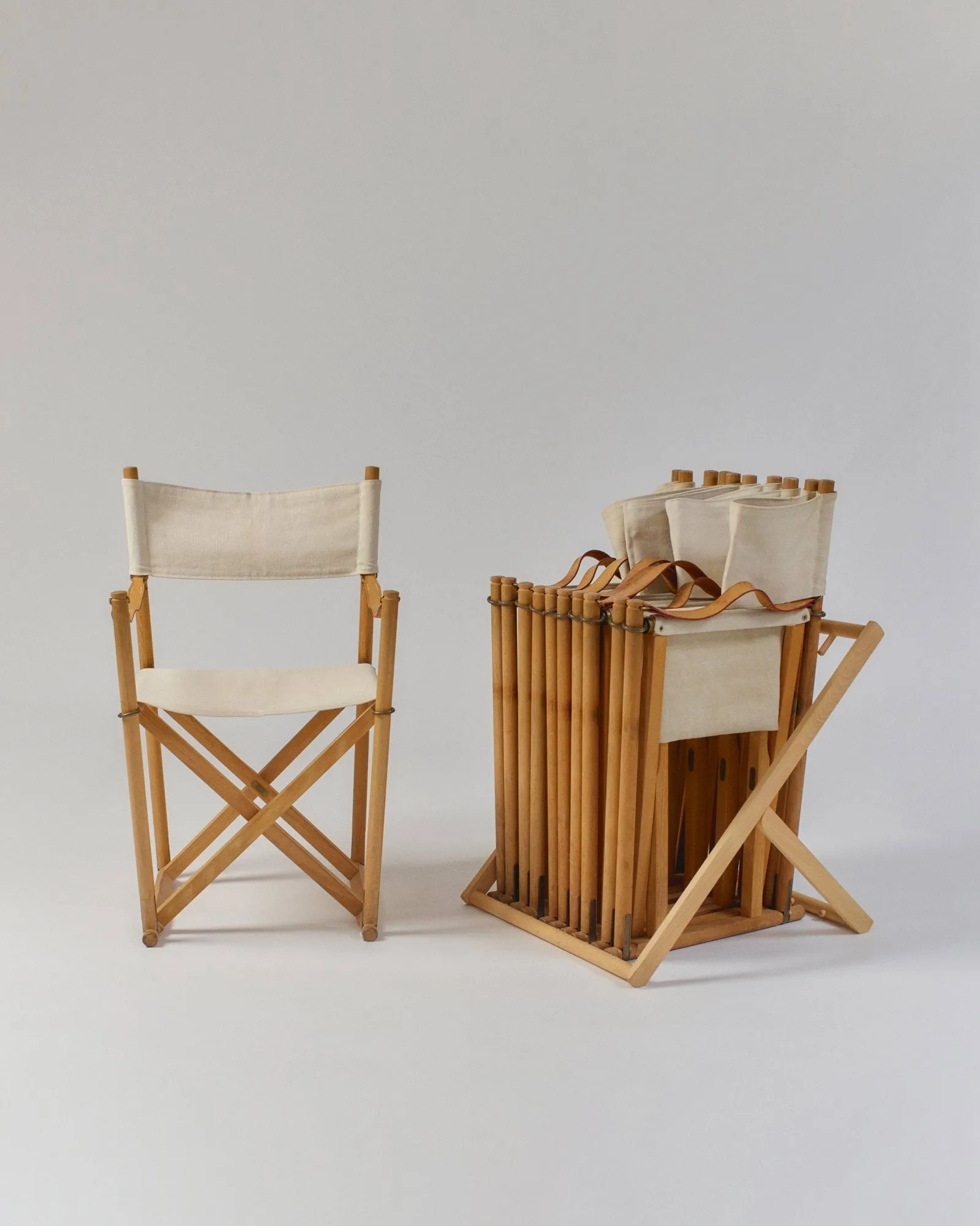 MK16 Folding Chair chair, Off white-oiled beech Fredericia Furniture