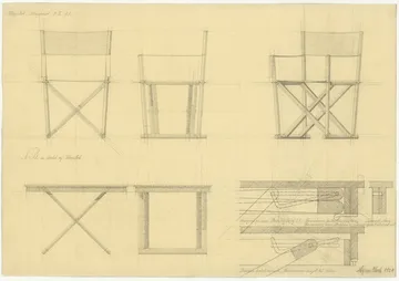 MK16 Folding Chair chair - Off white-oiled beech - Fredericia Furniture