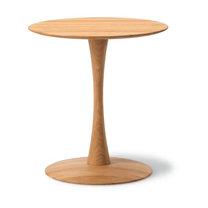 ND106 Trisse dining table - Oiled oak, Ø68x73 cm - Fredericia Furniture