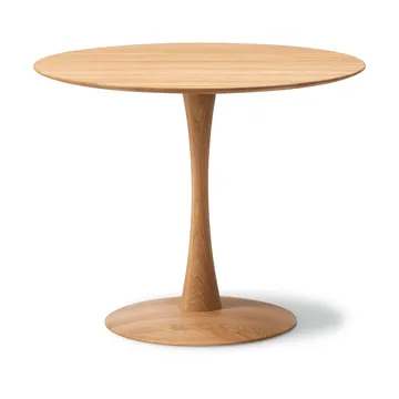 ND106 Trisse dining table - Oiled oak, Ø90x73 cm - Fredericia Furniture