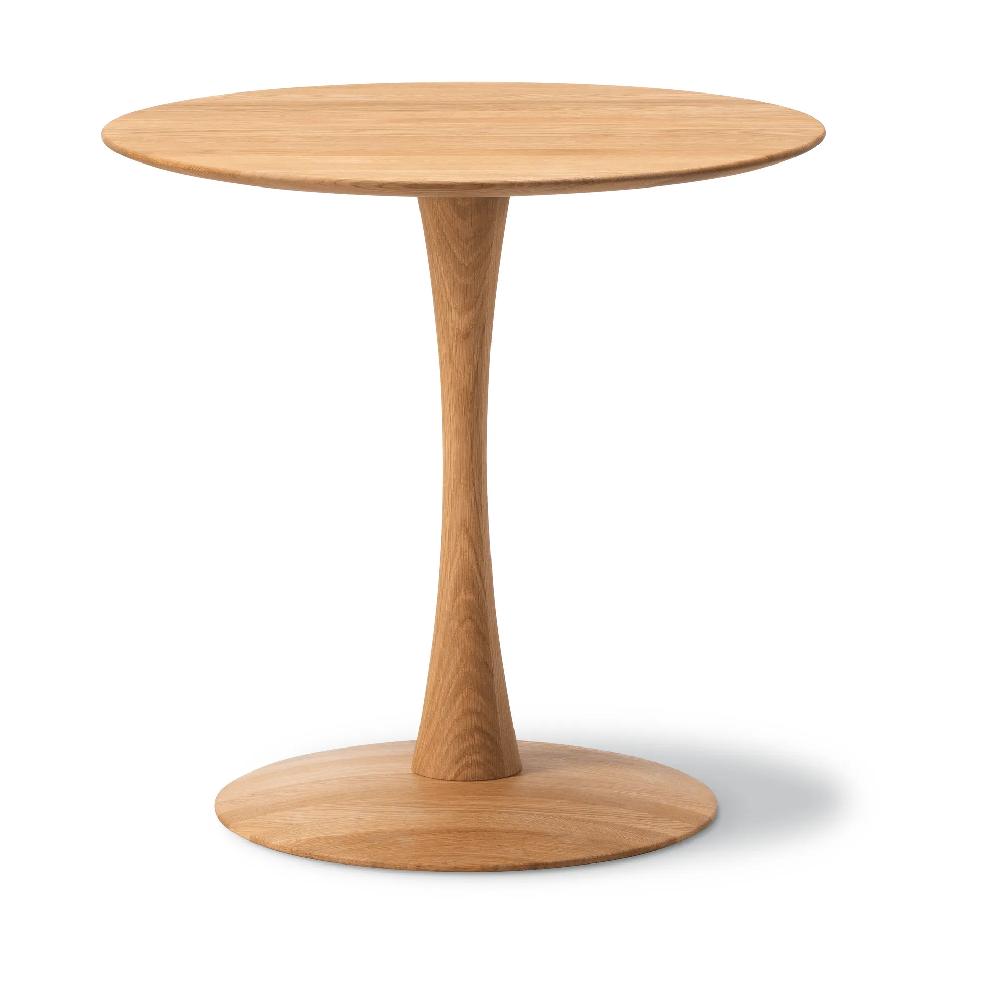 ND107 Trisse dining table, Oiled oak, Ø75x73 cm Fredericia Furniture