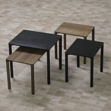 Piloti 6705 side table - Lacquered oak-height 35 cm - Fredericia Furniture