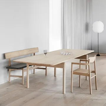 Post 6438 dining table - Light oiled oak, 100x225 cm - Fredericia Furniture