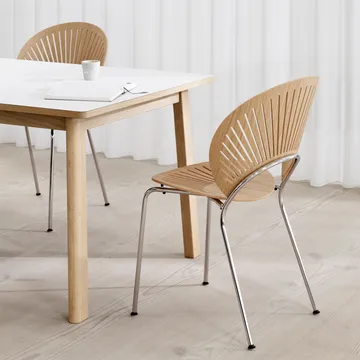 Trinidad 3398 chair - Clear lacquered oak-leg black - Fredericia Furniture