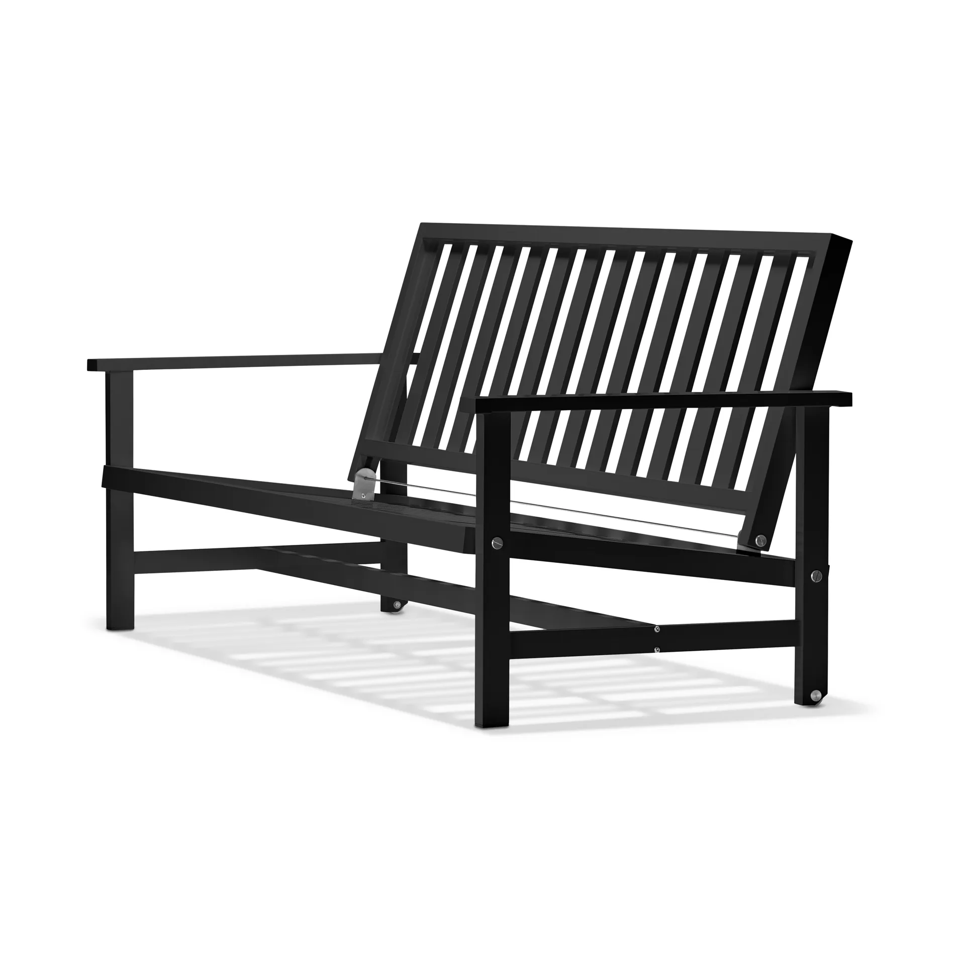 09 sofa, Black, 3 seater Fri Form