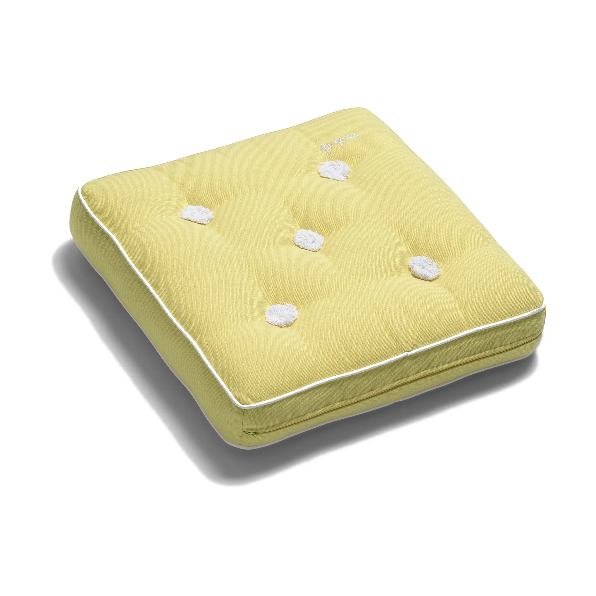 42 cushion, Light yellow, 42x42 cm Fri Form