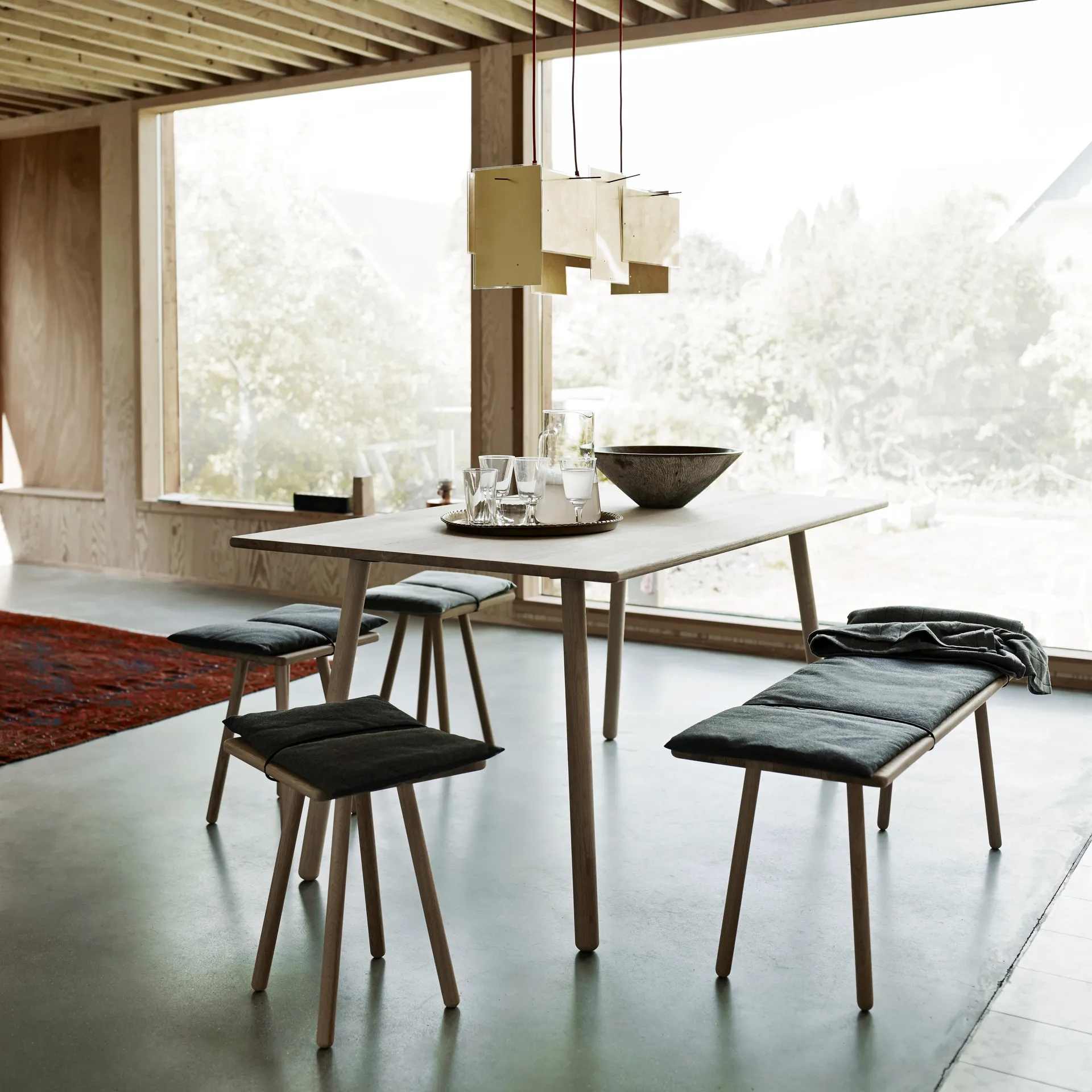 Georg stool, oak Fritz Hansen