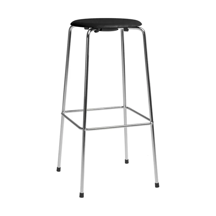 High Dot bar stool - Black ash-chrome - Fritz Hansen