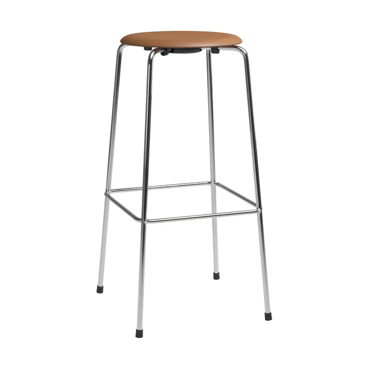 High Dot bar stool - Essential walnut-chrome - Fritz Hansen