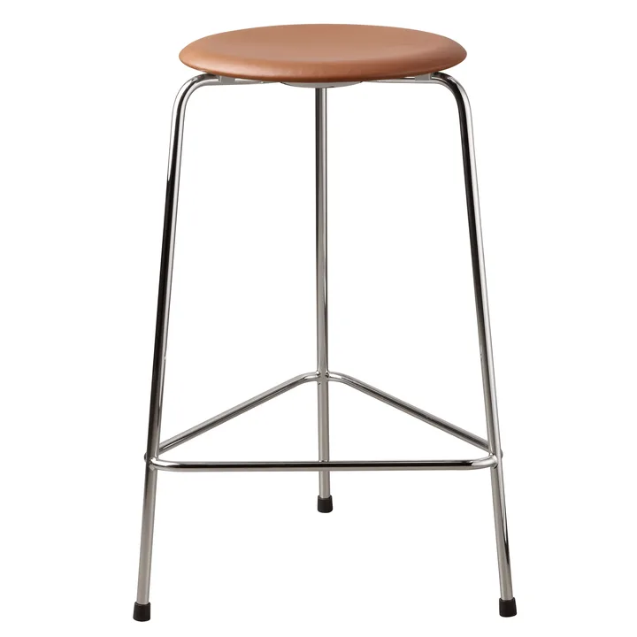 High Dot stool leather - Wild leather walnut - Fritz Hansen