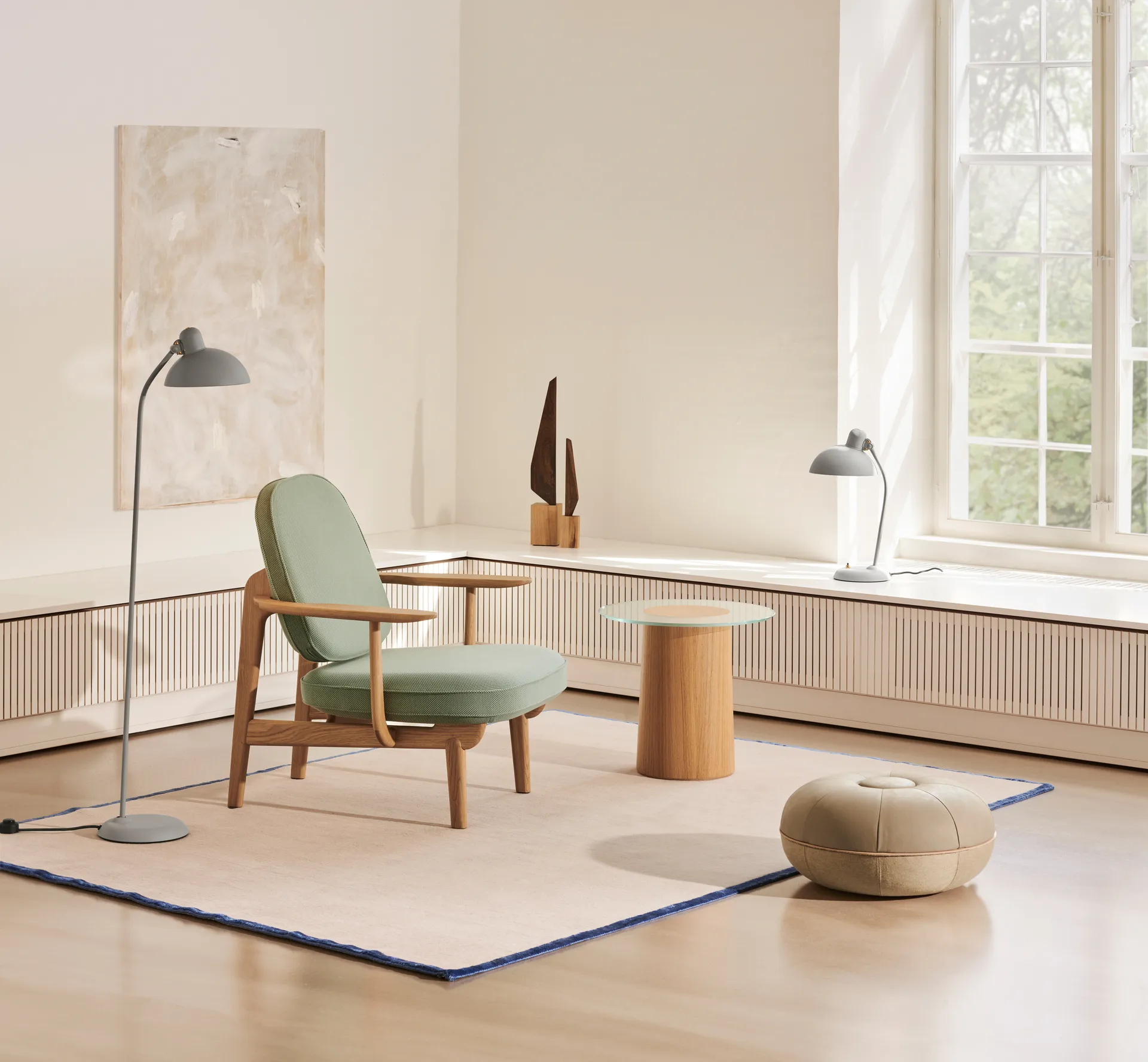 Kaiser Idell 6556-T table lamp, Easy Grey Fritz Hansen