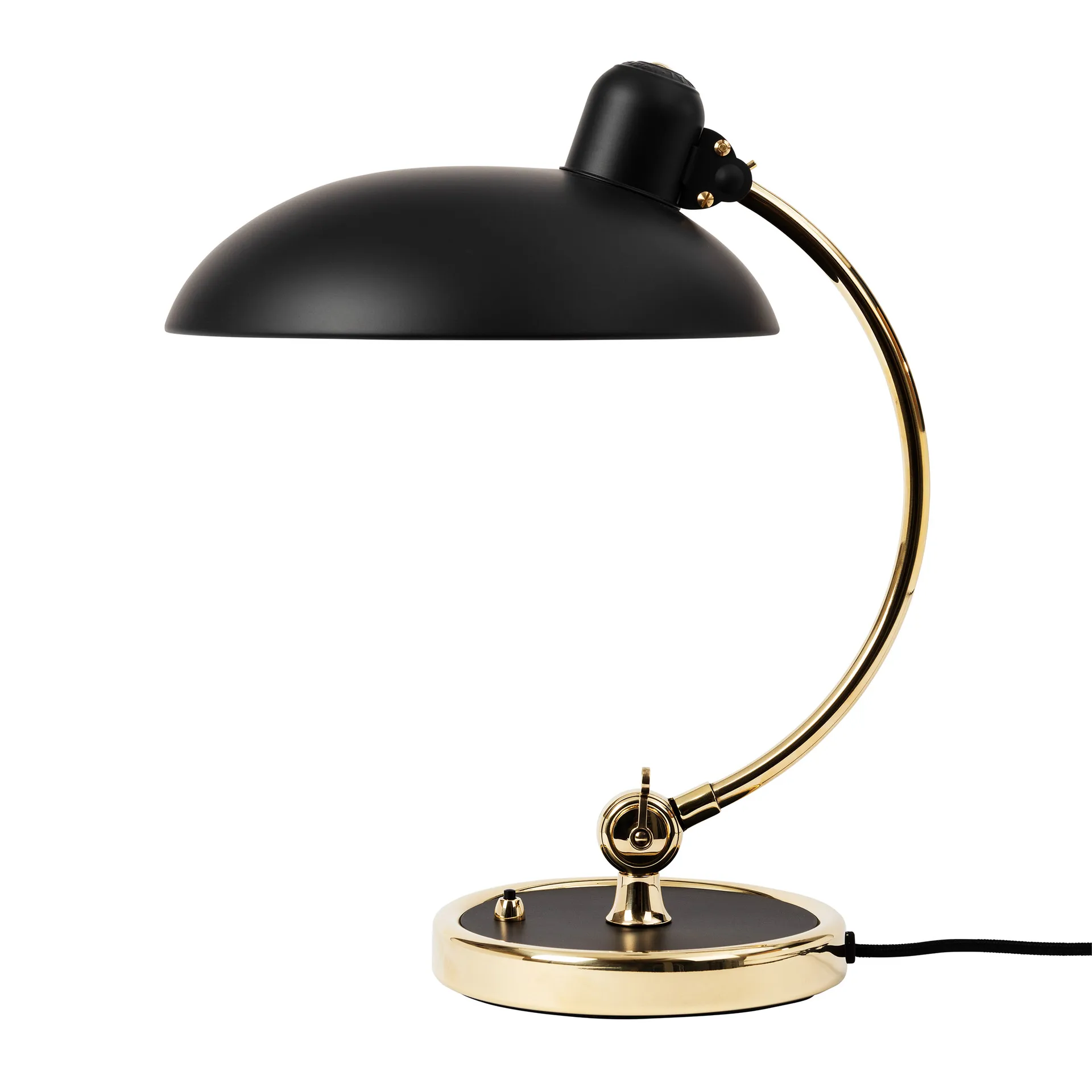 Kaiser Idell 6631-T Luxus table lamp brass, Matte black Fritz Hansen
