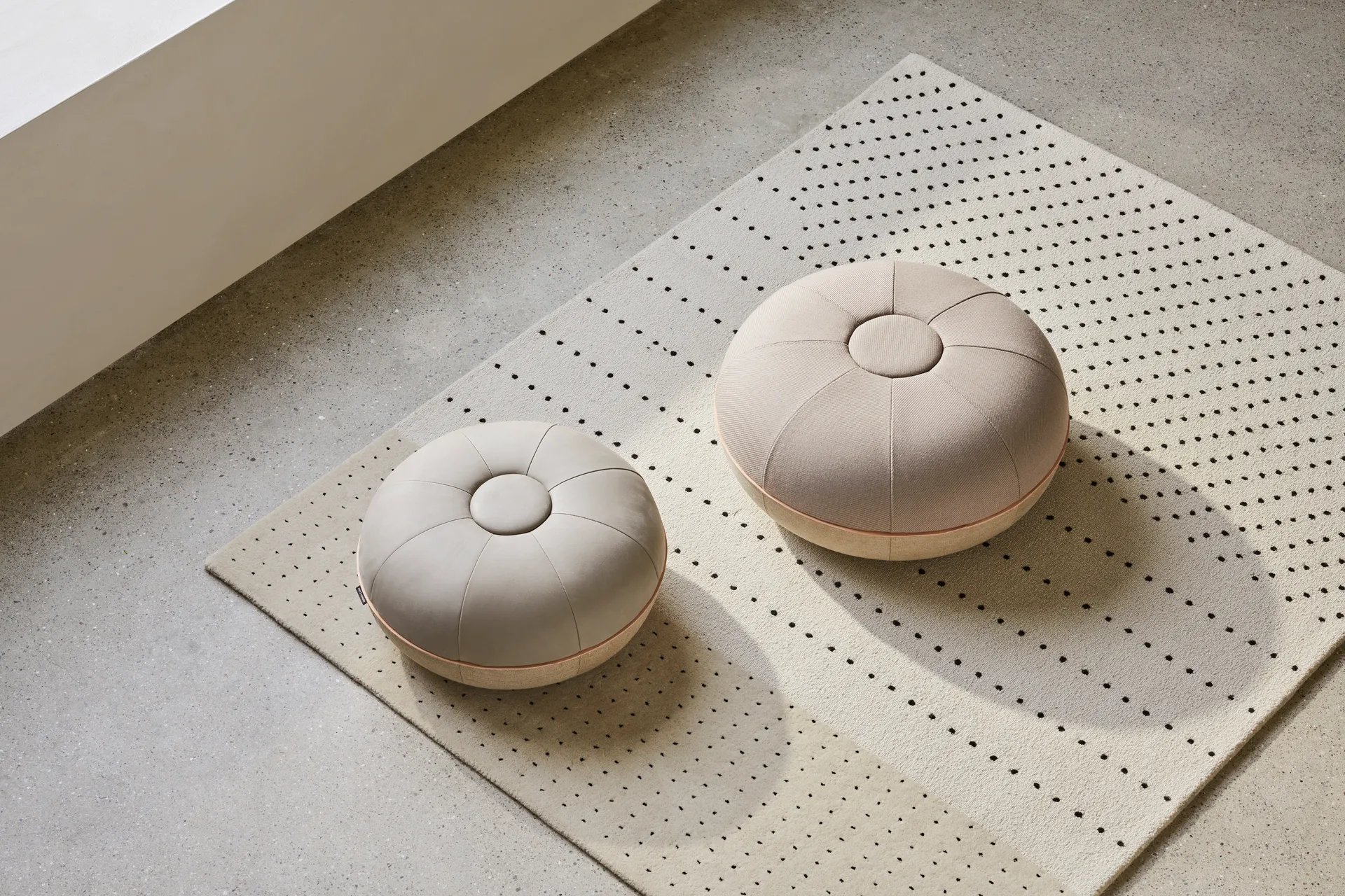 Pouf sit pouf small, Light grey Fritz Hansen