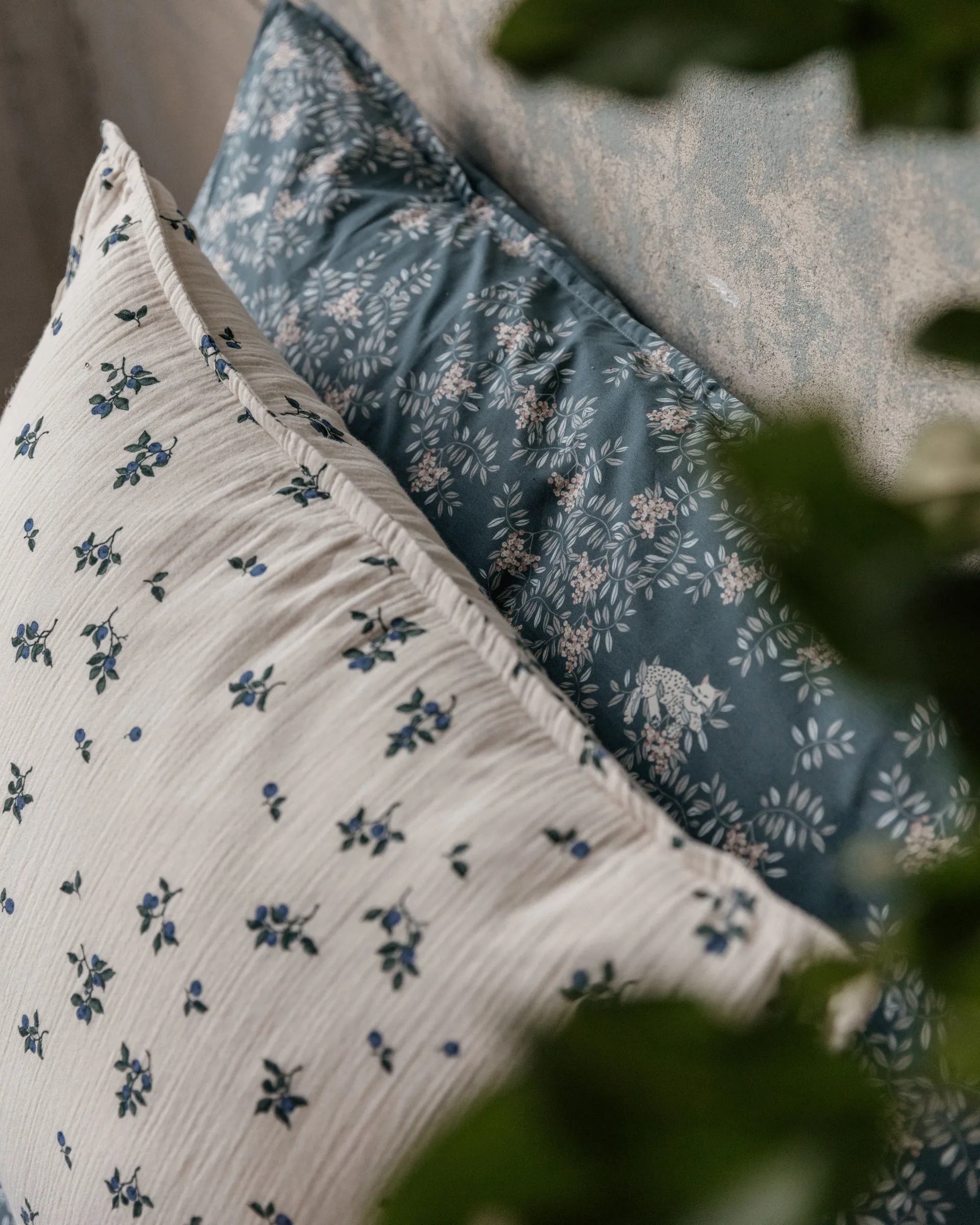Blueberry Muslin pillowcase, 50x75cm Garbo&Friends