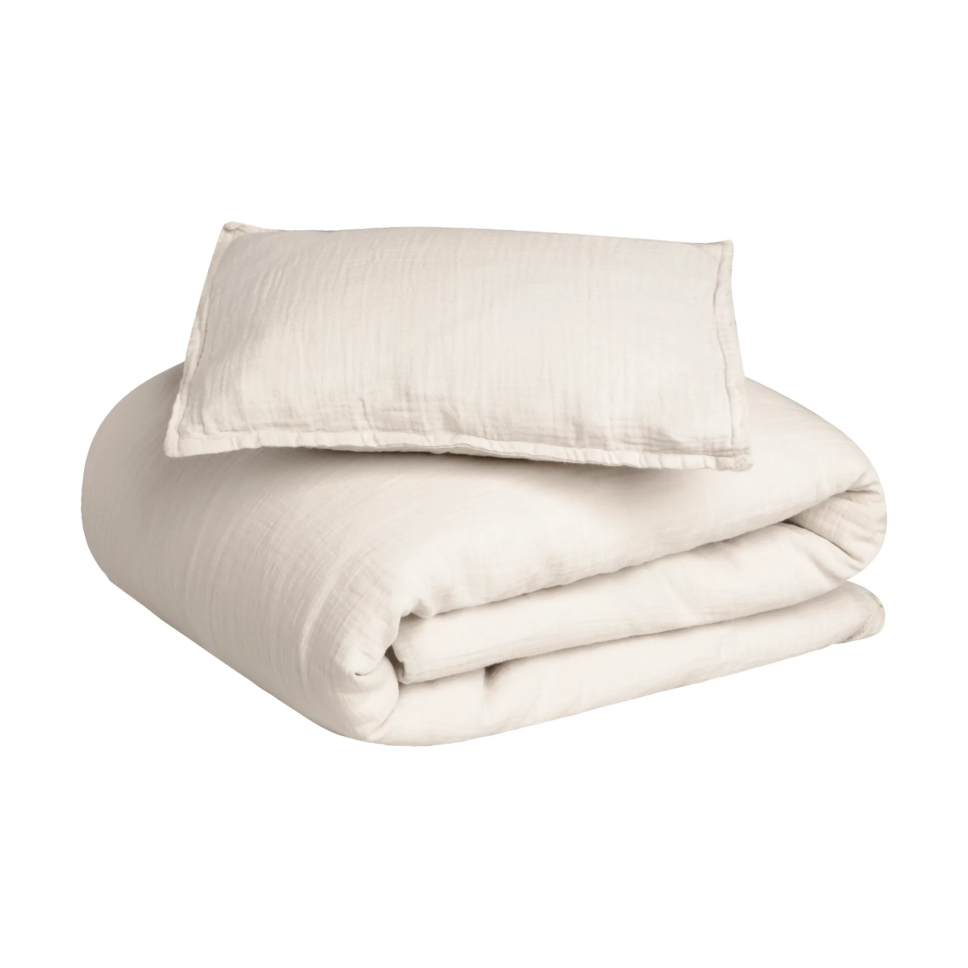 Eggshell Muslin bed set junior, 100x140 cm/40x60 cm Garbo&Friends