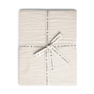 Eggshell Muslin fitted sheet - 160x200x30 cm - Garbo&Friends