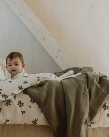 Geranium Muslin padded blanket - 100x140 cm - Garbo&Friends