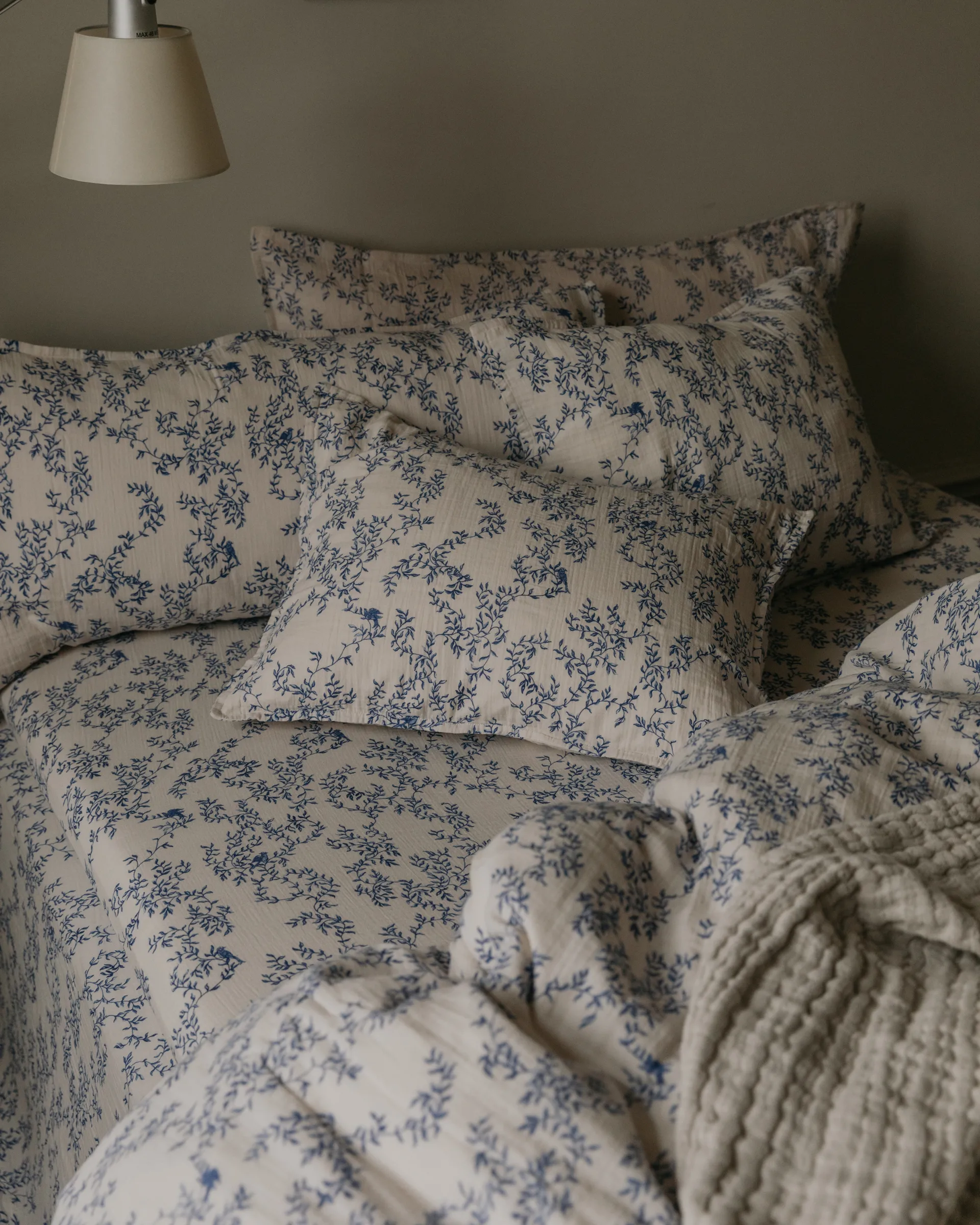 Jardim Muslin fitted sheet, 90x200x30 cm Garbo&Friends