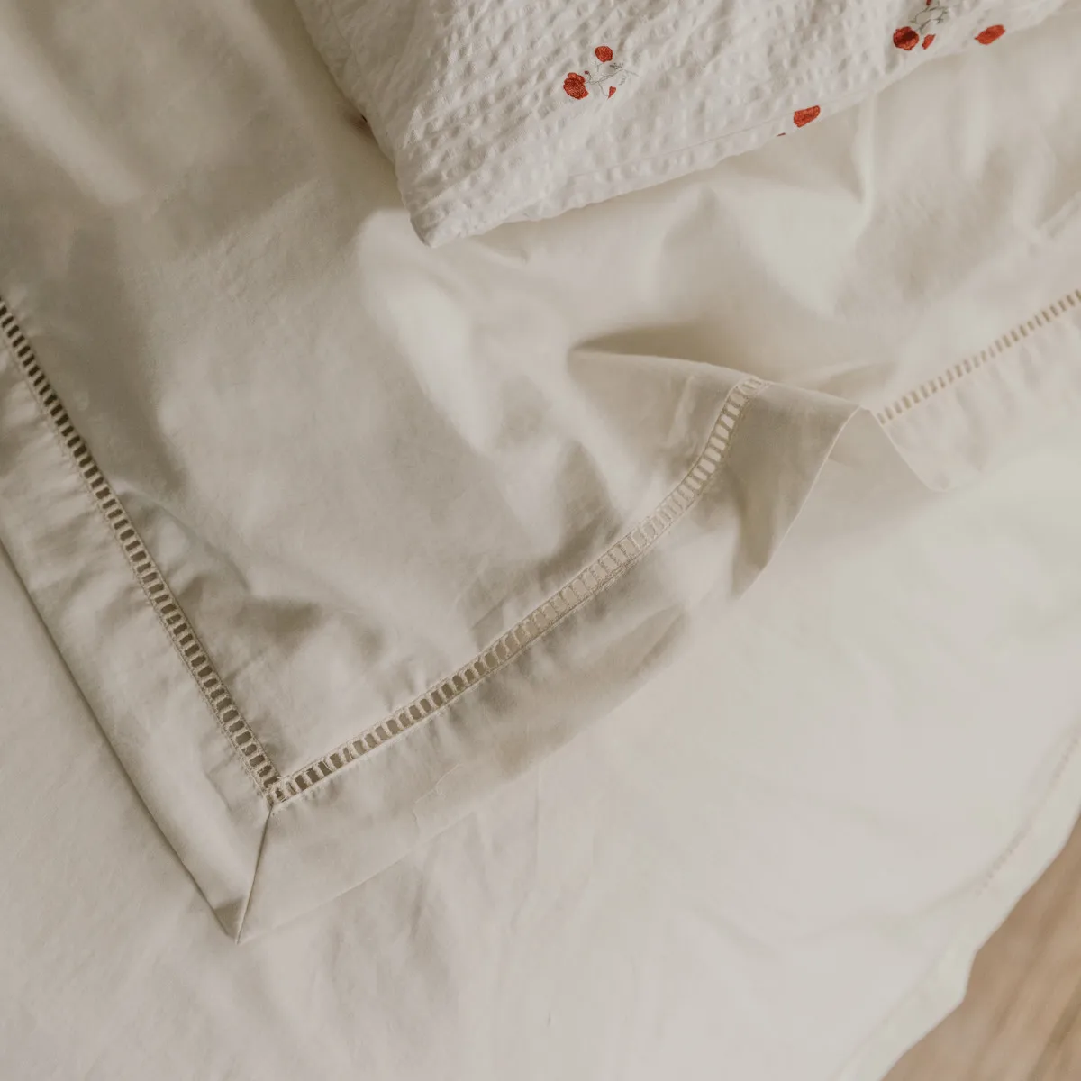 Pearl Ladder Lace duvet cover, 150x210 cm Garbo&Friends