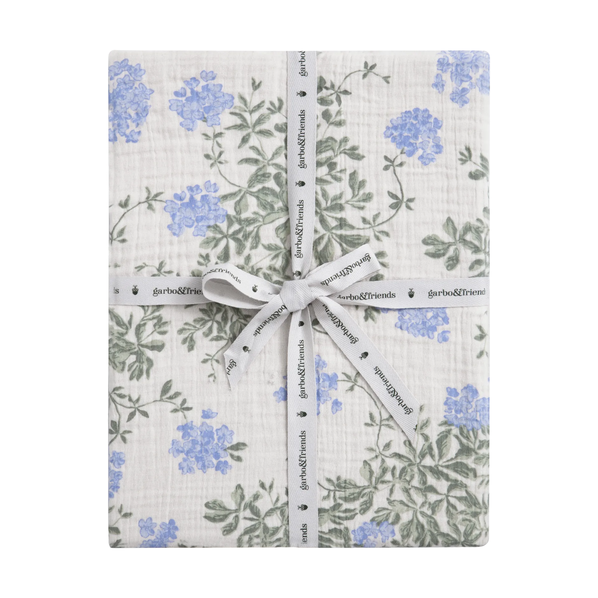 Plumbago Muslin fitted sheet, 180x200x30 cm Garbo&Friends