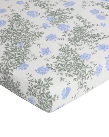 Plumbago Muslin fitted sheet - 90x200x30 cm - Garbo&Friends