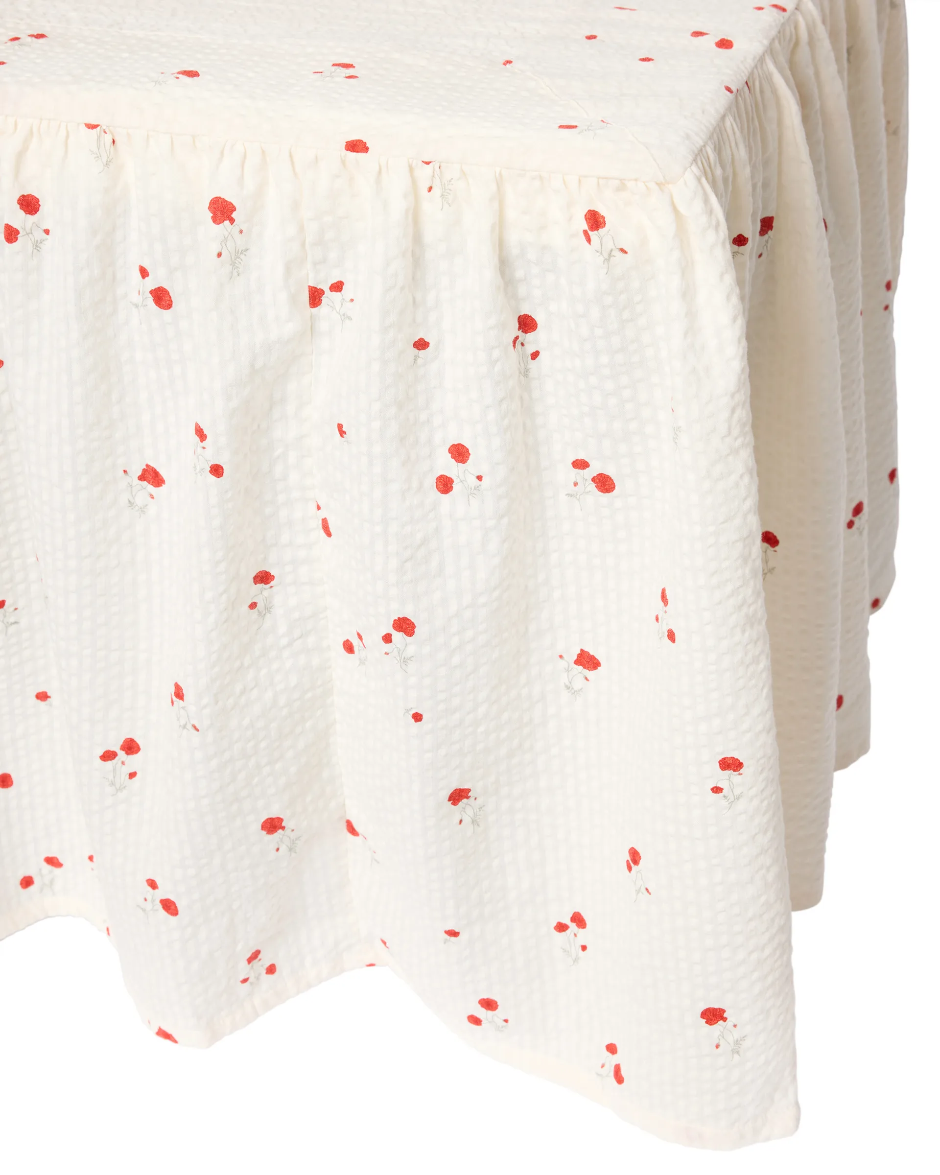Poppy Seersucker bed skirt, 120x200x45 cm Garbo&Friends