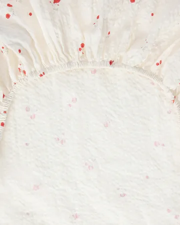 Poppy Seersucker fitted sheet - 180x200x30 cm - Garbo&Friends