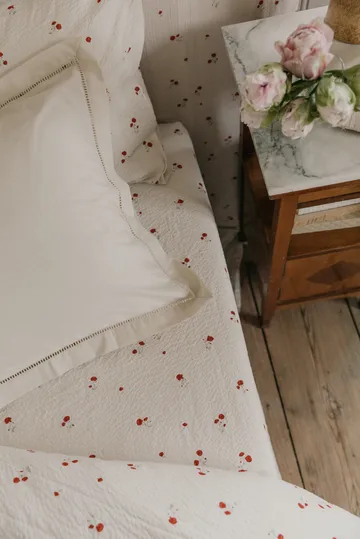 Poppy Seersucker fitted sheet - 180x200x30 cm - Garbo&Friends